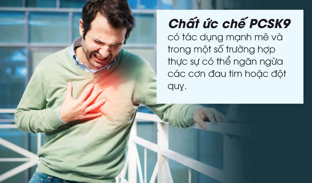 Chất ức chế PCSK9 có tác dụng ngăn ngừa các cơn đau tim hoặc đột quỵ không?