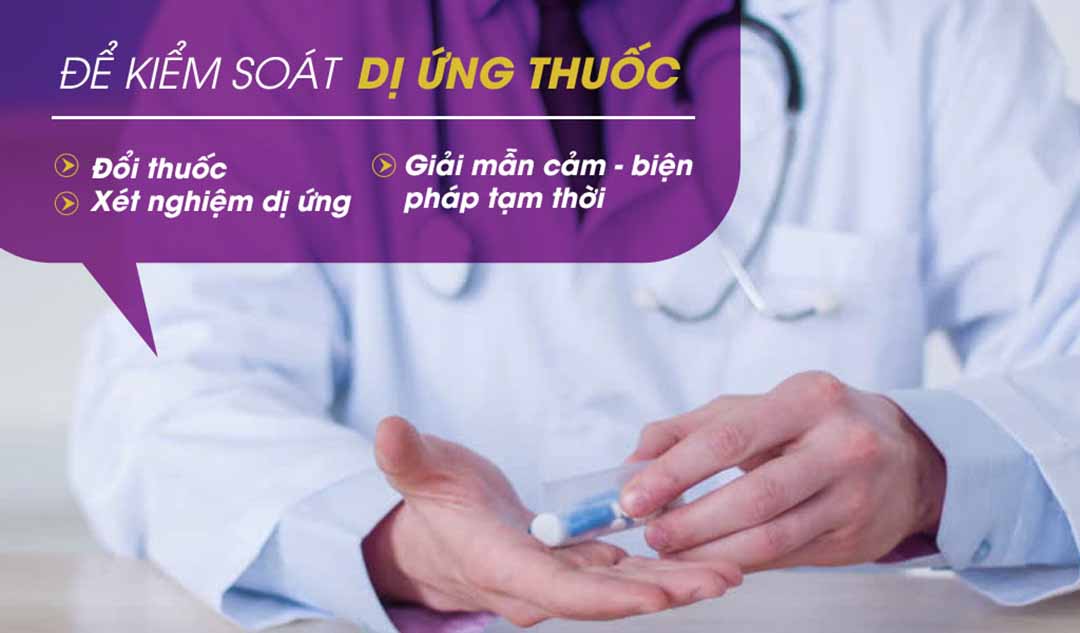 Bác sĩ có thể đề nghị tôi làm gì để kiểm soát dị ứng thuốc?