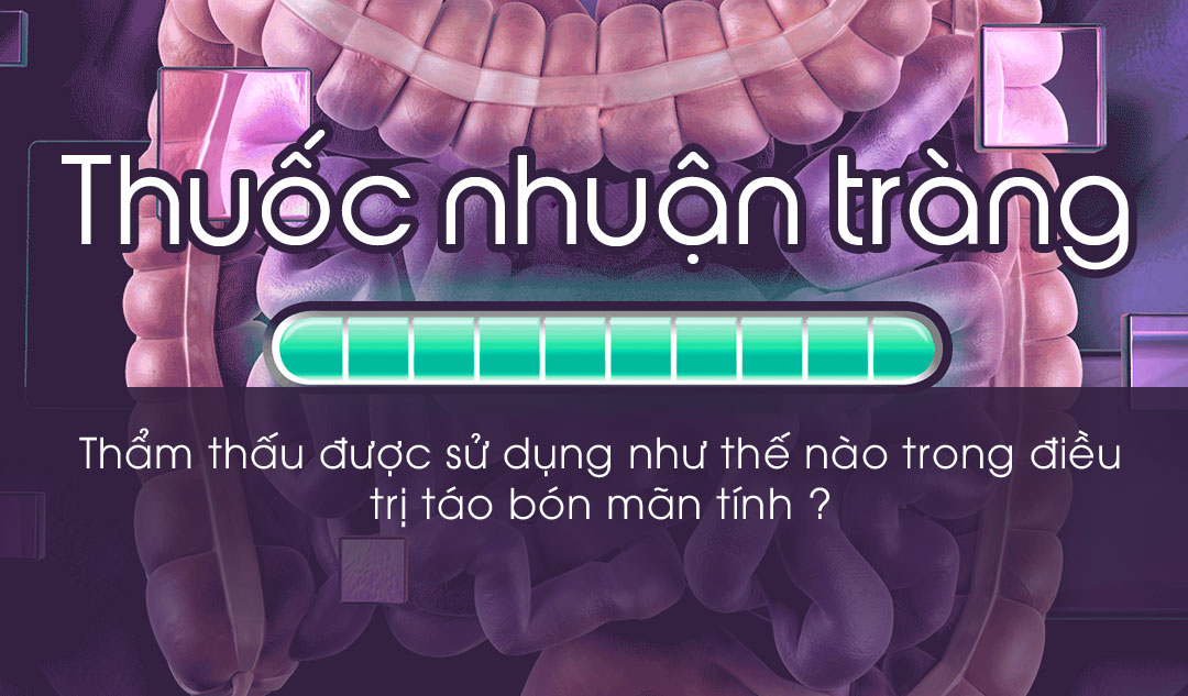 Thuốc nhuận tràng thẩm thấu được sử dụng như thế nào trong điều trị táo bón mãn tính ?