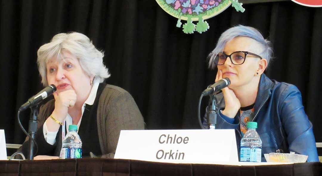 Bà Susan Swindells - cử nhân phẫu thuật  thuộc Trung tâm Y tế Đại học Nebraska ở Ohama (bên trái) và Bác sĩ Chloe Orkin (bên phải).