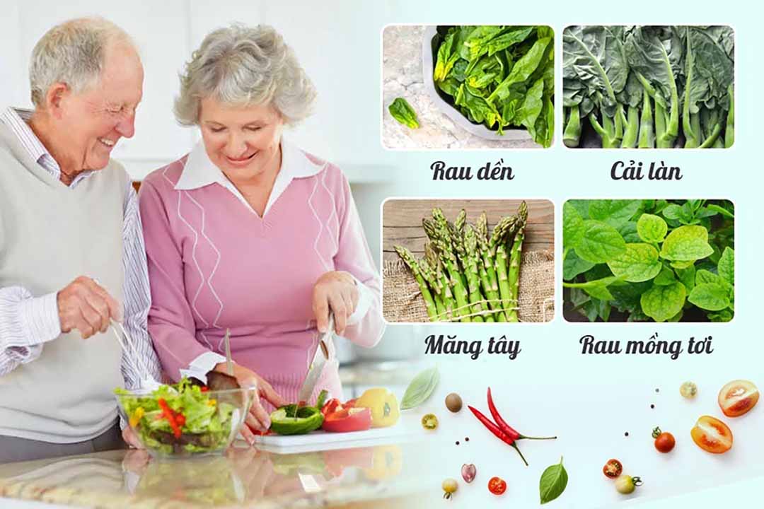 Vitamin và chất khoáng trong Rau dền - Cải làn - Măng tây - Rau mồng tơi