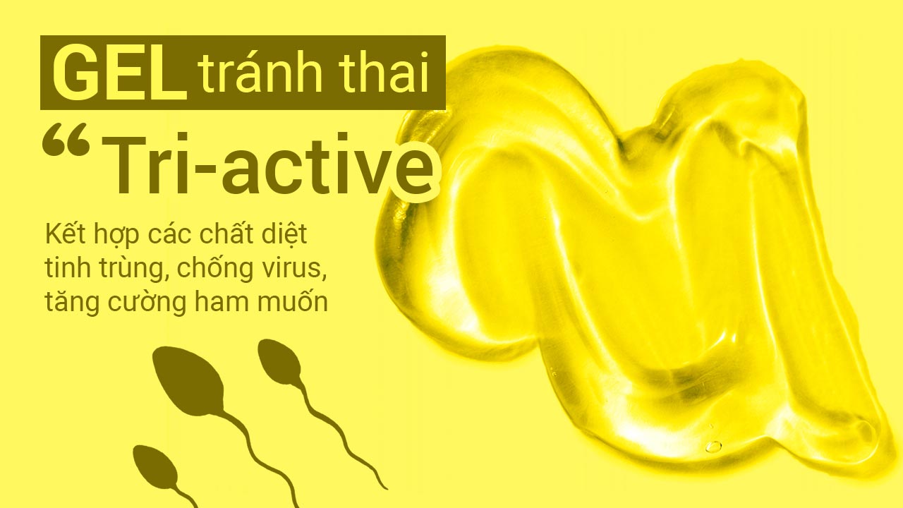 Nghiên cứu mới : Gel tránh thai "Tri-active" kết hợp các chất diệt tinh trùng, chống virus, tăng cường ham muốn