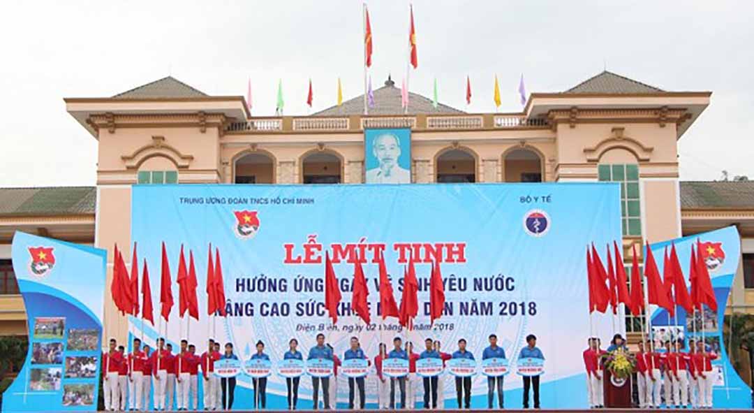 Mít tinh hưởng ứng Ngày Vệ sinh yêu nước nâng cao sức khỏe nhân dân năm 2018