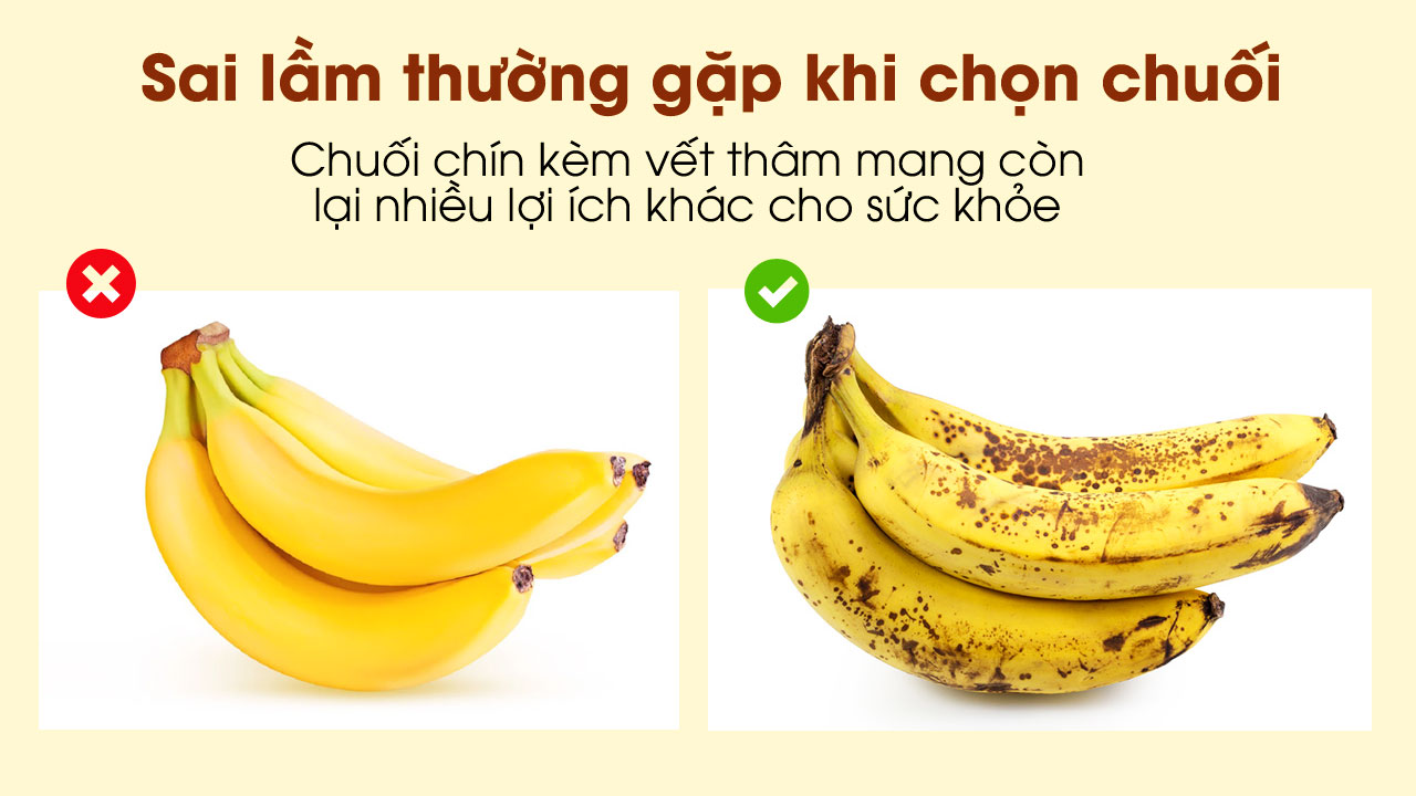 Những sai lầm thường gặp khi chọn chuối tốt cho sức khỏe!