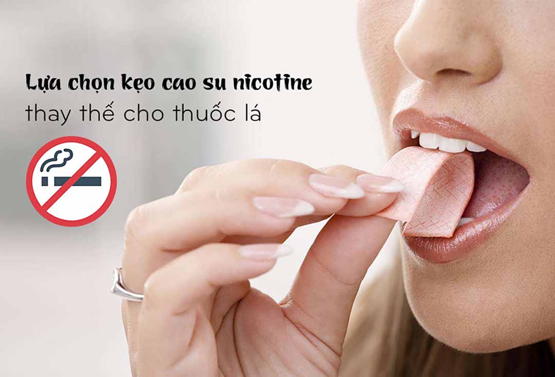 Thay thế thuốc lá bằng kẹo cao su