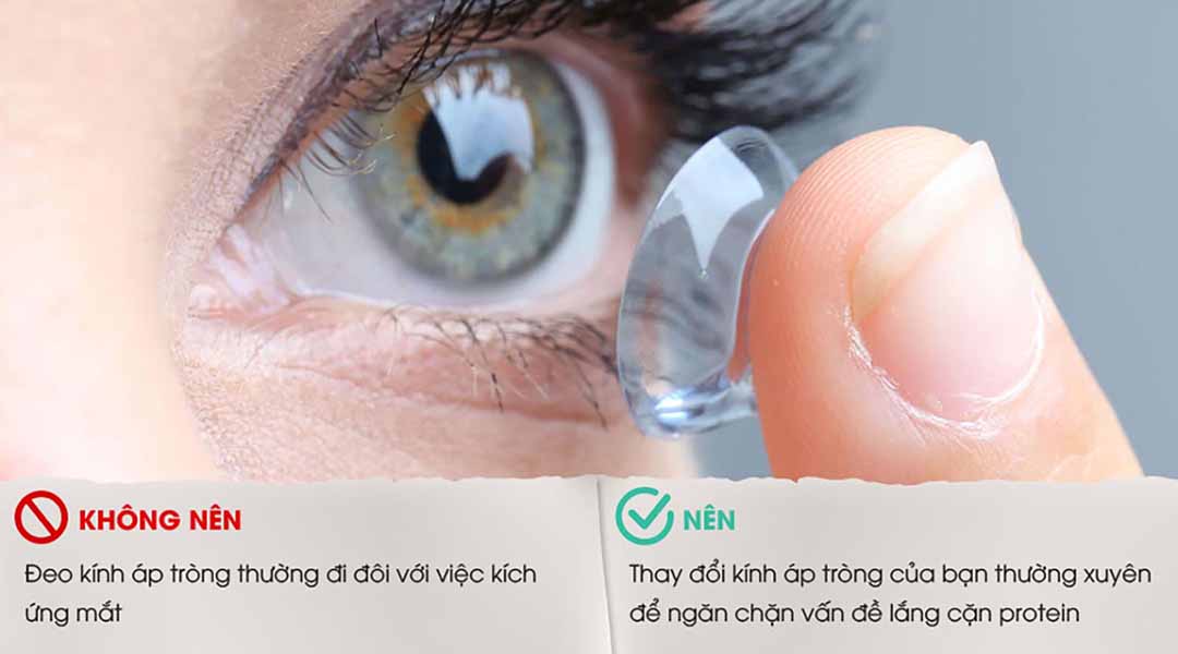 Những lưu ý với kính áp tròng và giải pháp các loại ống kính.