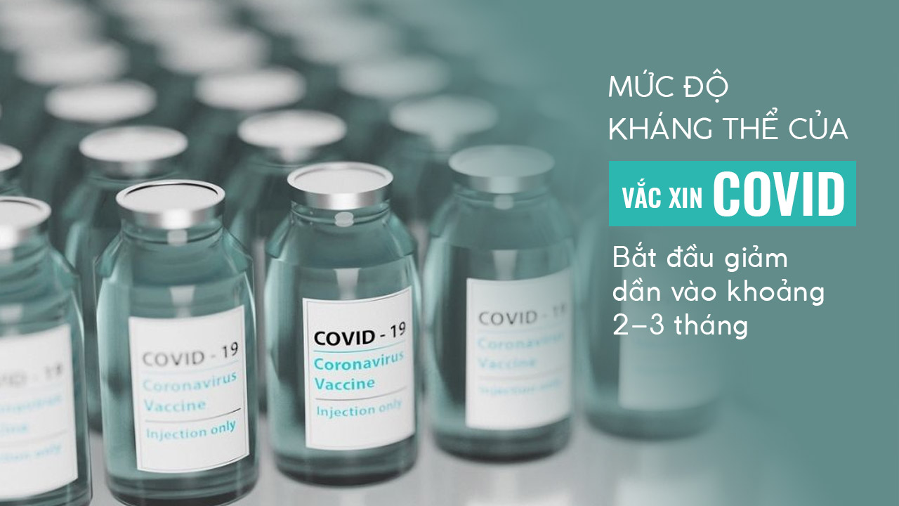 Mức độ kháng thể của vắc xin Covid bắt đầu giảm dần vào khoảng 2–3 tháng