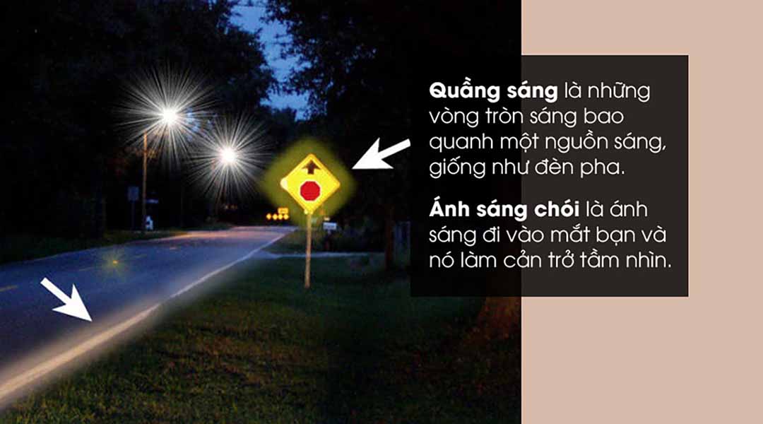 Quầng sáng và ánh sáng chói: Tại sao không thể nhìn rõ vào ban đêm?