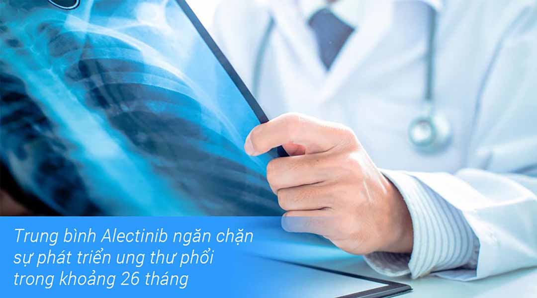 So với thuốc Crizotinib với trung bình là 10 tháng.