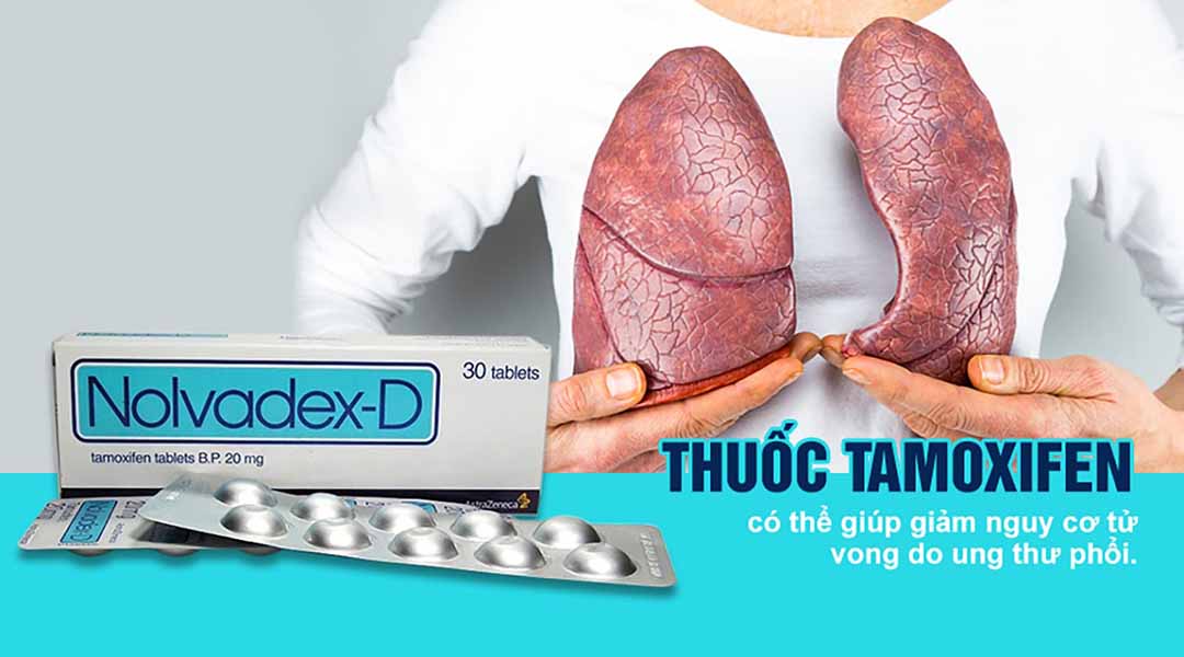 Thuốc Tamoxifen có thể giúp giảm nguy cơ tử vong do ung thư phổi