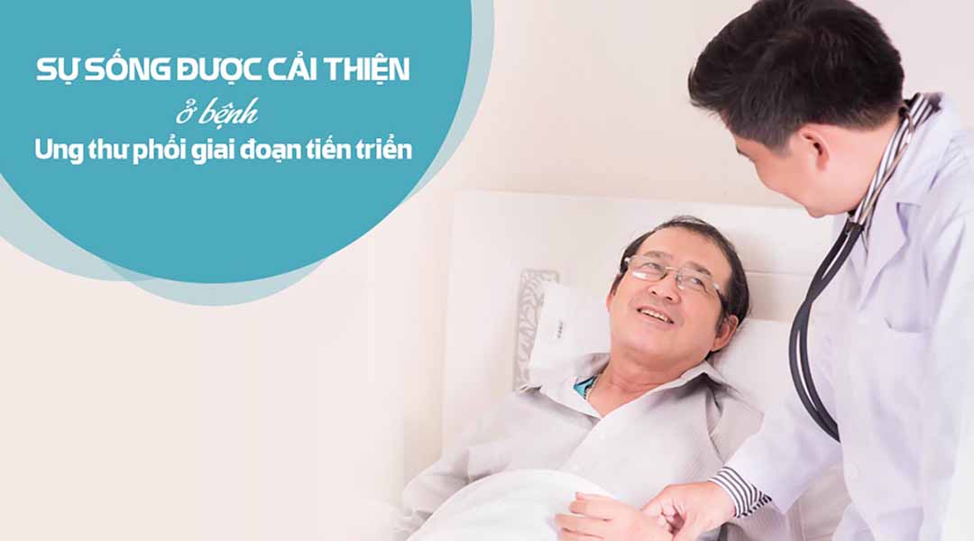 Sự sống đã được cải thiện một chút ở bệnh ung thư phổi giai đoạn tiến triển