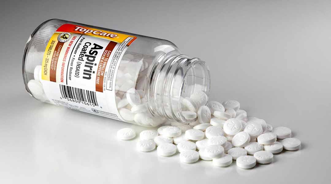 Việc sử dụng aspirin (thuốc giảm đau) đã tăng từ 10% lên 50%.